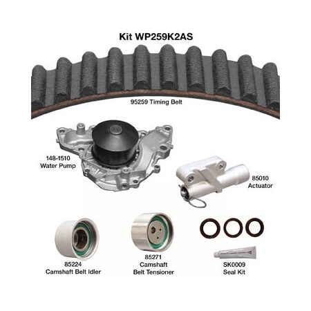Dayco Water Pump Kit, Wp259K2As WP259K2AS